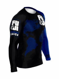 Fuji Sekai 2.0 Ranked Rashguard 27 Fuji Sekai 2.0 Ranked Rashguard -Martial Arts Equipment fuji sekai 2.0 ibjjf rashguard blue 1