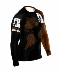 Fuji Sekai 2.0 Ranked Rashguard 34 Fuji Sekai 2.0 Ranked Rashguard -Martial Arts Equipment fuji sekai 2.0 ibjjf rashguard brown 2