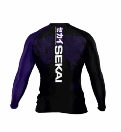 Fuji Sekai 2.0 Ranked Rashguard 32 Fuji Sekai 2.0 Ranked Rashguard -Martial Arts Equipment fuji sekai 2.0 ibjjf rashguard purple 3