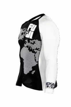 Fuji Sekai 2.0 Ranked Rashguard 22 Fuji Sekai 2.0 Ranked Rashguard -Martial Arts Equipment fuji sekai 2.0 ibjjf rashguard white 4