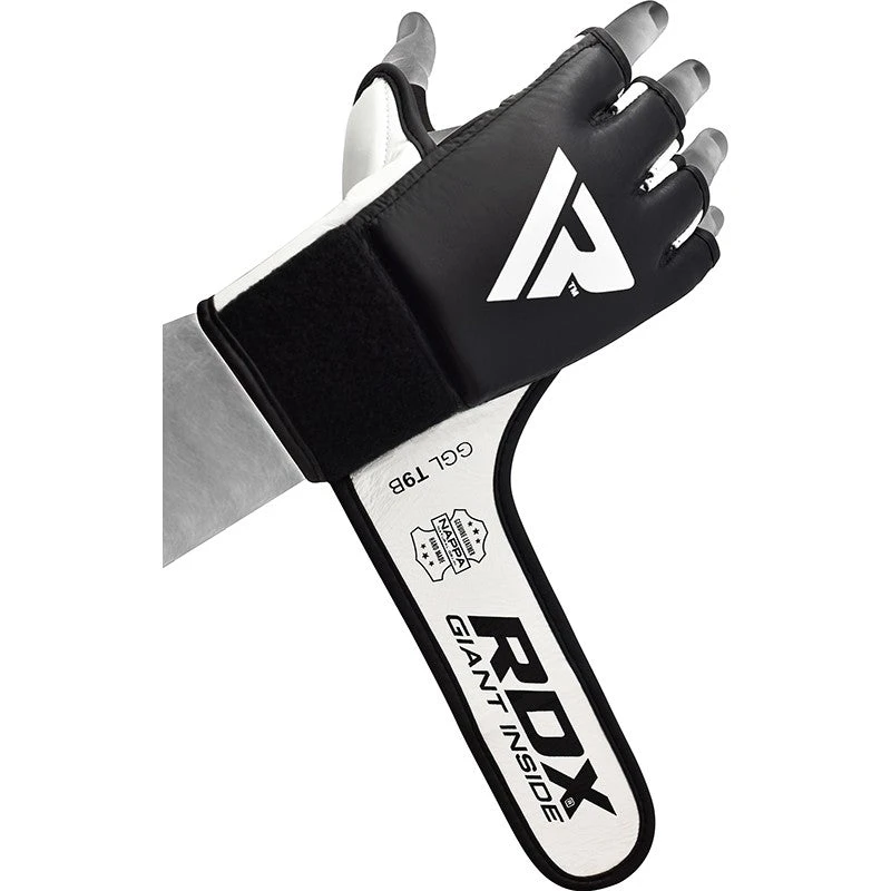 RDX SPORTS RDX T9 HEARSE LEATHER MMA GRAPPLING GLOVES 5 RDX SPORTS RDX T9 HEARSE LEATHER MMA GRAPPLING GLOVES - Image 5