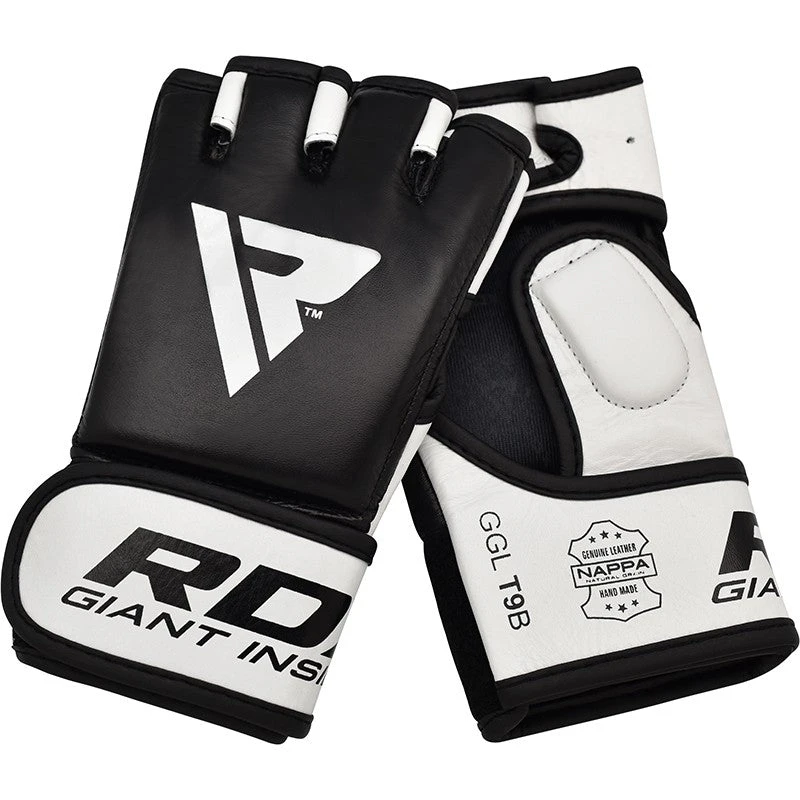 RDX SPORTS RDX T9 HEARSE LEATHER MMA GRAPPLING GLOVES 7 RDX SPORTS RDX T9 HEARSE LEATHER MMA GRAPPLING GLOVES - Image 7