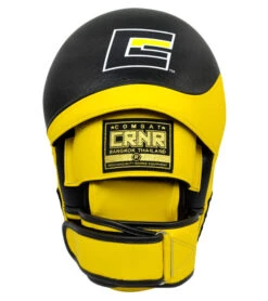 Combat Corner HMIT BIG Mitts Yellow -Martial Arts Equipment hmit big mitts yellow 85