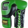 Combat Corner HMIT Lace Up Sparring Gloves Green/Black