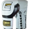 Combat Corner HMIT Lace Up Sparring Gloves White/Black