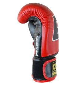 Combat Corner HMIT Boxing Gloves Red/Black -Martial Arts Equipment hmit res black boxing gloves 78