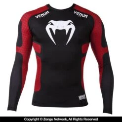 Venum "Absolute" Long-Sleeve Compression Shirt (Black/Red)