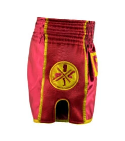 Combat Corner Maroon CRNR Muay Thai Shorts 7 Combat Corner Maroon CRNR Muay Thai Shorts -Martial Arts Equipment maroon crnr muay thai shorts 3