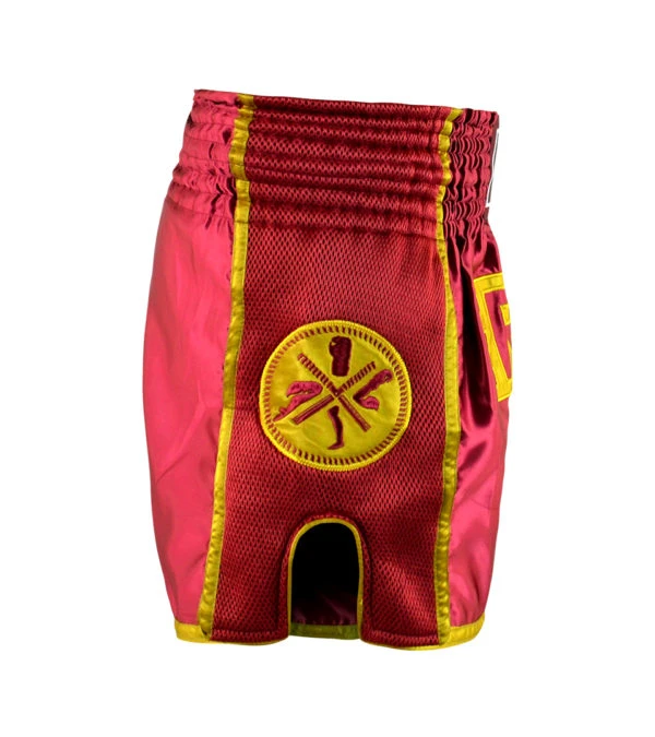 Combat Corner Maroon CRNR Muay Thai Shorts 3 Combat Corner Maroon CRNR Muay Thai Shorts - Image 3