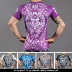 Meerkatsu War Lion Jiu Jitsu Ranked Rashguards -Martial Arts Equipment mk rg 001.html 22
