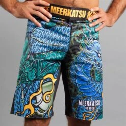 Meerkatsu Colliding Dragons Grappling Shorts -Martial Arts Equipment mk sh 001 244