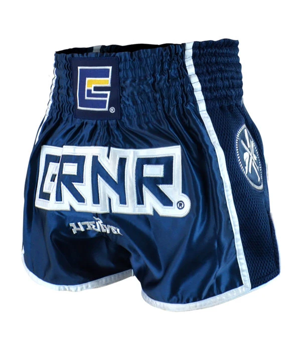 Combat Corner Navy CRNR Muay Thai Shorts 1 Combat Corner Navy CRNR Muay Thai Shorts
