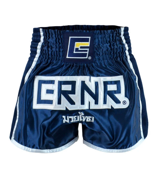 Combat Corner Navy CRNR Muay Thai Shorts 2 Combat Corner Navy CRNR Muay Thai Shorts - Image 2