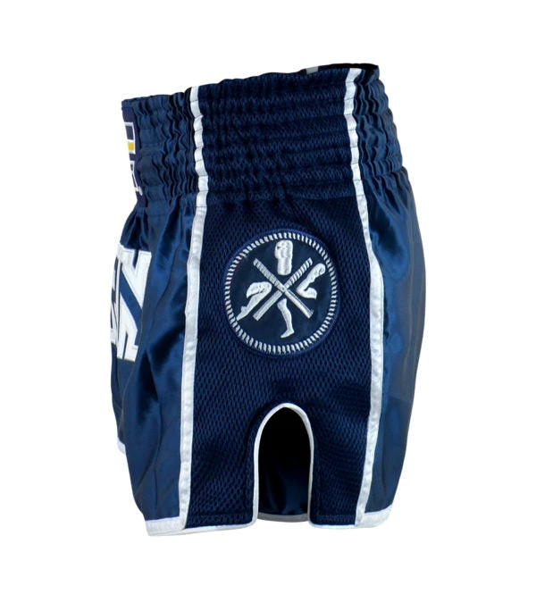 Combat Corner Navy CRNR Muay Thai Shorts 4 Combat Corner Navy CRNR Muay Thai Shorts - Image 4