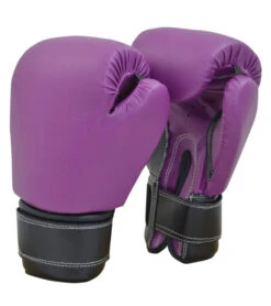 Combat Corner Recruit No Logo Boxing Gloves Black/Purple