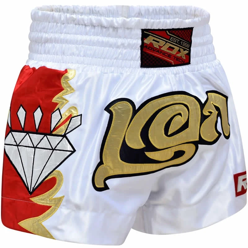 RDX SPORTS RDX R3 DIAMOND SATIN MUAY THAI SHORTS 2 RDX SPORTS RDX R3 DIAMOND SATIN MUAY THAI SHORTS - Image 2