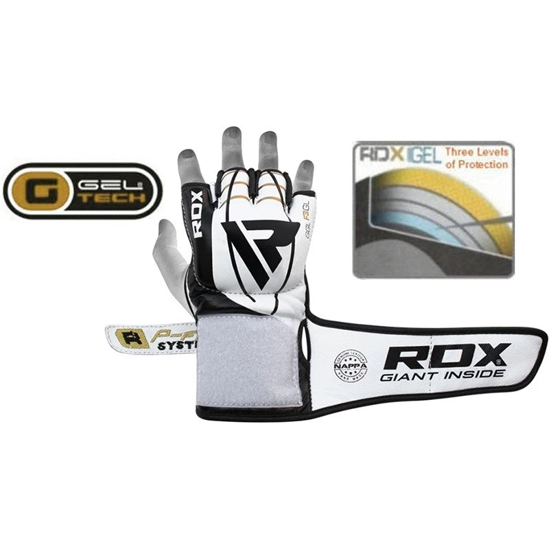 RDX SPORTS RDX F3 GEL LEATHER MMA GLOVES 3 RDX SPORTS RDX F3 GEL LEATHER MMA GLOVES - Image 3