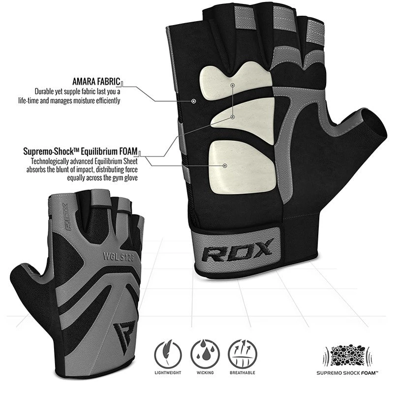 RDX SPORTS RDX S12 GYM WEIGHT LIFTING GLOVES 3 RDX SPORTS RDX S12 GYM WEIGHT LIFTING GLOVES - Image 3