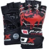 RDX SPORTS RDX F2 BLACK LEATHER MMA FIGHT GLOVES