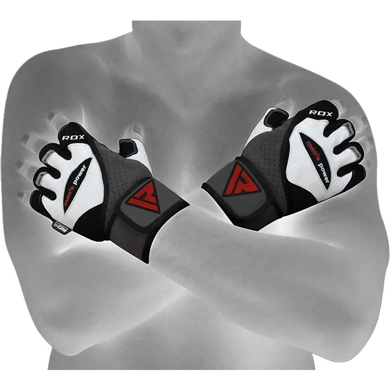 RDX SPORTS RDX L1 LEATHER GYM GLOVES 6 RDX SPORTS RDX L1 LEATHER GYM GLOVES - Image 6