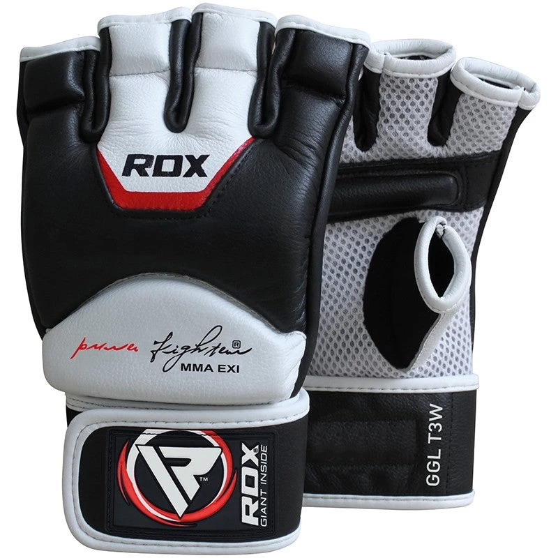 RDX SPORTS RDX T3 LEATHER MMA GRAPPLING GLOVES 2 RDX SPORTS RDX T3 LEATHER MMA GRAPPLING GLOVES - Image 2