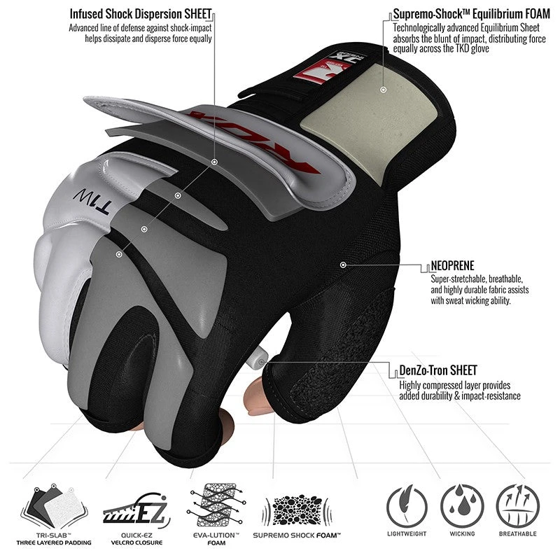 RDX SPORTS RDX T1 TAEKWONDO GLOVES 14 RDX SPORTS RDX T1 TAEKWONDO GLOVES - Image 14