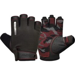 RDX SPORTS RDX T2 WEIGHTLIFTING GLOVES 28 RDX SPORTS RDX T2 WEIGHTLIFTING GLOVES -Martial Arts Equipment red t2 half taining gym gloves 1
