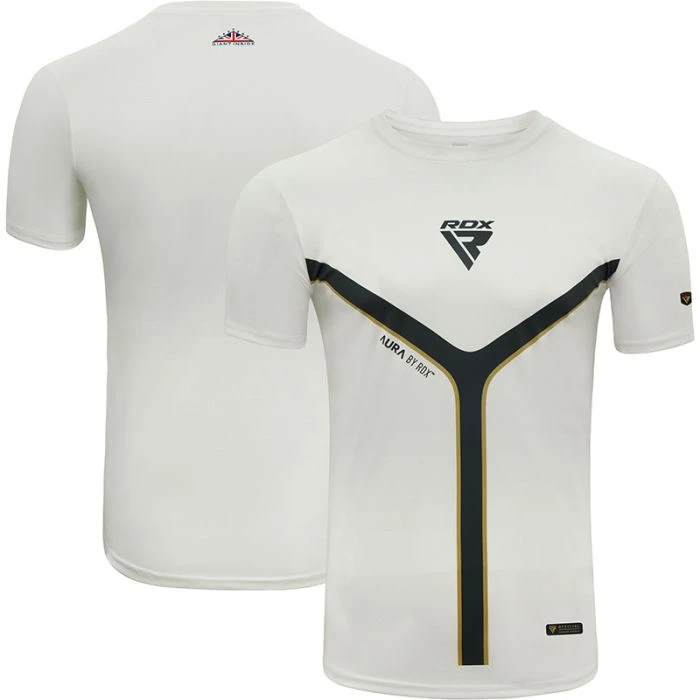 RDX SPORTS RDX T17 AURA SHORT SLEEVE WHITE T-SHIRT 1 RDX SPORTS RDX T17 AURA SHORT SLEEVE WHITE T-SHIRT