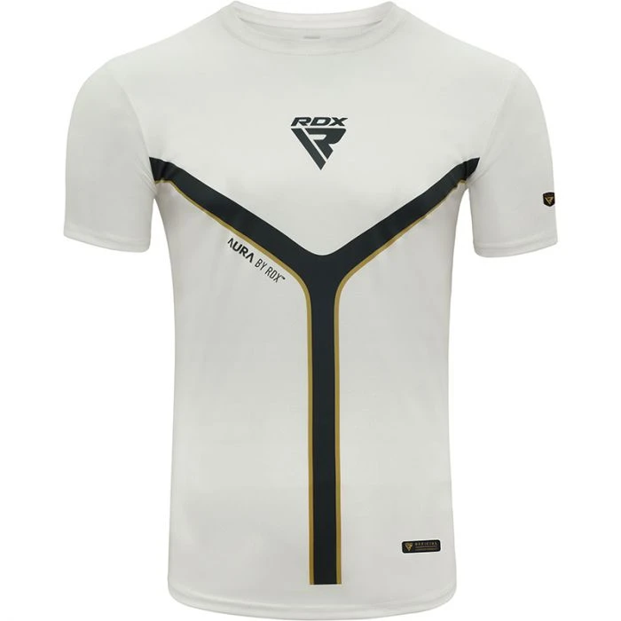 RDX SPORTS RDX T17 AURA SHORT SLEEVE WHITE T-SHIRT 2 RDX SPORTS RDX T17 AURA SHORT SLEEVE WHITE T-SHIRT - Image 2