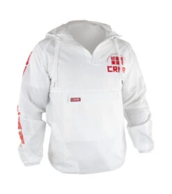 Combat Corner Tech Power Pull Over Windbreaker White -Martial Arts Equipment tech power pull over windbreaker white 2
