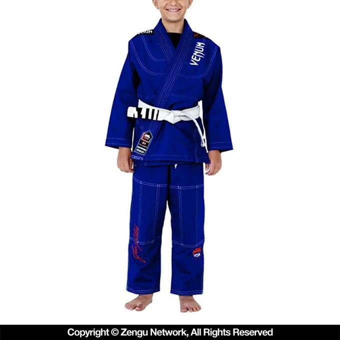Venum Challenger 2.0 Children's Blue Jiu Jitsu Gi 2 Venum Challenger 2.0 Children's Blue Jiu Jitsu Gi - Image 2