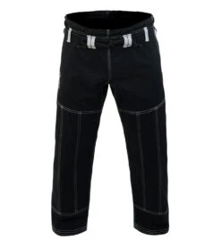 Combat Corner V5 BJJ GI – FREE WHITE BELT -Martial Arts Equipment v5 BJJ GI BLACK PANTS FRONT