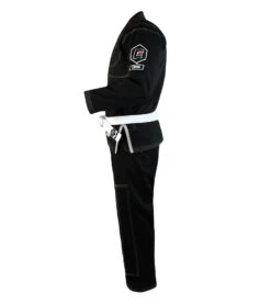 Combat Corner V5 BJJ GI – FREE WHITE BELT -Martial Arts Equipment v5 BJJ GI BLACK SIDE 1