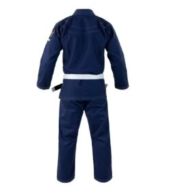 Combat Corner BJJ GI - Navy Blue V6 - FREE WHITE BELT -Martial Arts Equipment v6 BJJ GI NAVY BLUE BACK 50328.1580410535