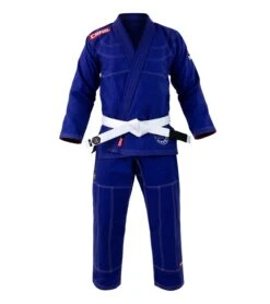 Combat Corner BJJ GI - Royal Blue V6 - FREE WHITE BELT -Martial Arts Equipment v6 BJJ GI ROYAL BLUE FRONT 74283.1580410186