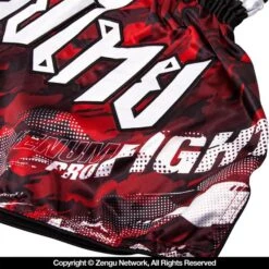 Venum Tecmo Muay Thai Shorts - Red -Martial Arts Equipment vn sh 031 569
