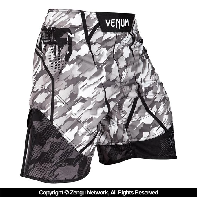 Venum Tecmo Grappling Shorts - Black/Grey 2 Venum Tecmo Grappling Shorts - Black/Grey - Image 2