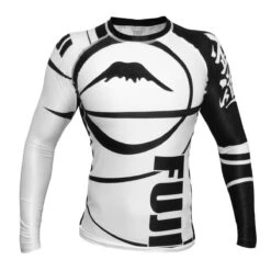 FUJI SPORTS FREESTYLE IBJJF RANKED RASHGUARD LONG SLEEVE -Martial Arts Equipment whitefreestyleranked front