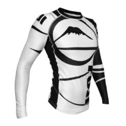 FUJI SPORTS FREESTYLE IBJJF RANKED RASHGUARD LONG SLEEVE -Martial Arts Equipment whitefreestylerankedright