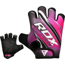 RDX SPORTS RDX F2 WOMEN PINK GYM WORKOUT GLOVES -Martial Arts Equipment women s fitness gym gloves 279