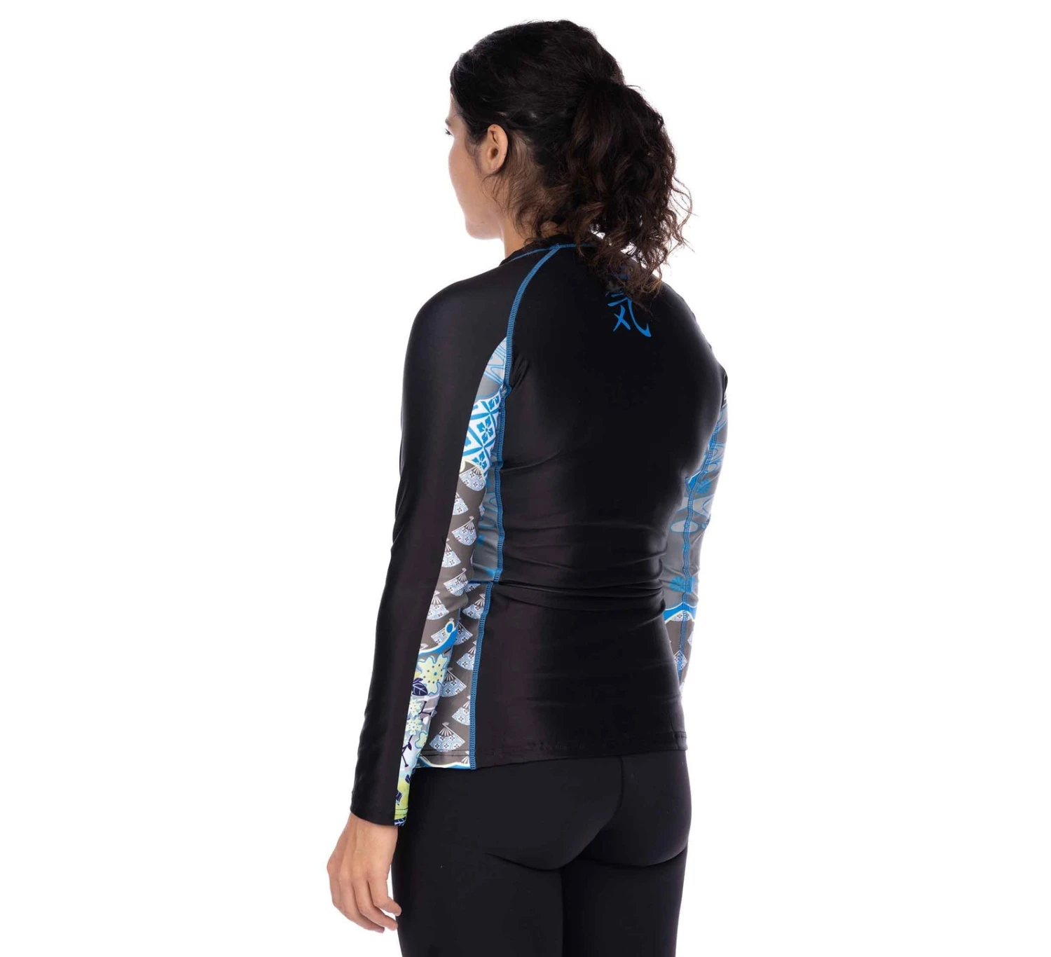 Fuji Kimono Kid's Long Sleeve Rashguard Blue 5 Fuji Kimono Kid's Long Sleeve Rashguard Blue - Image 5