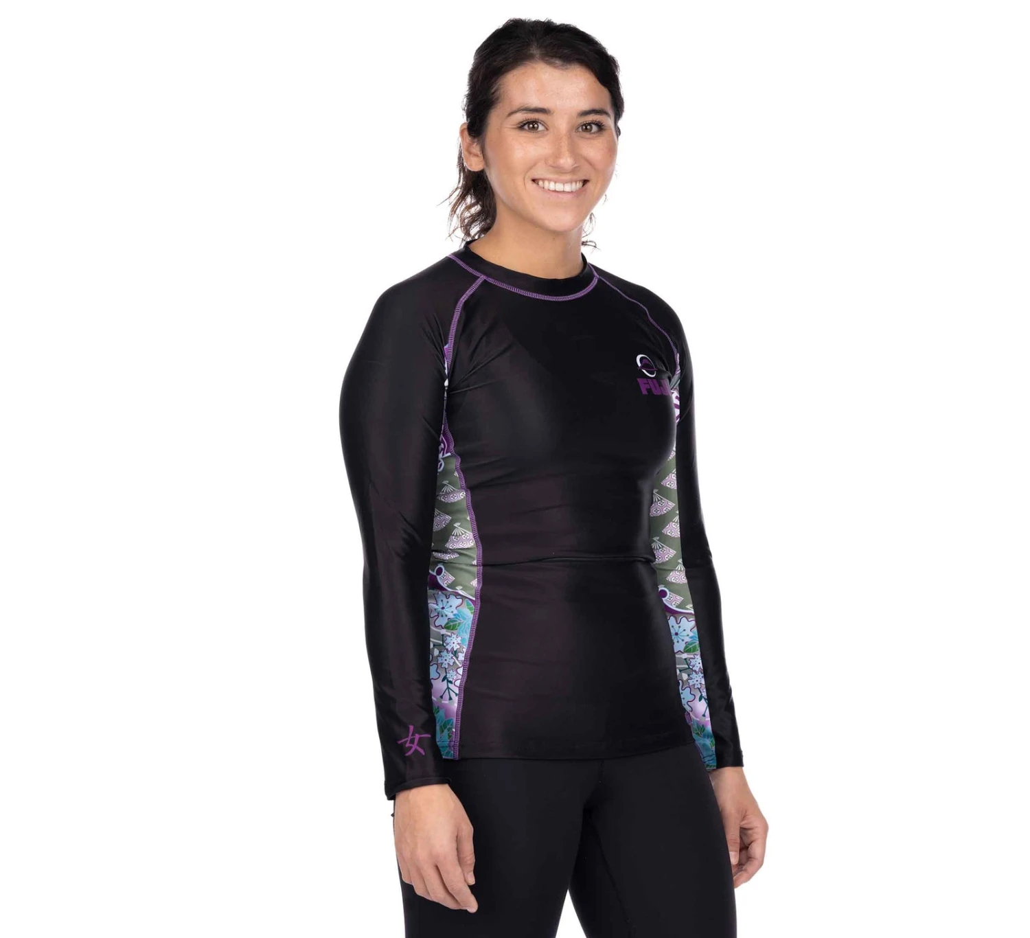 Fuji Kimono Kid's Long Sleeve Rashguard Purple 3 Fuji Kimono Kid's Long Sleeve Rashguard Purple - Image 3