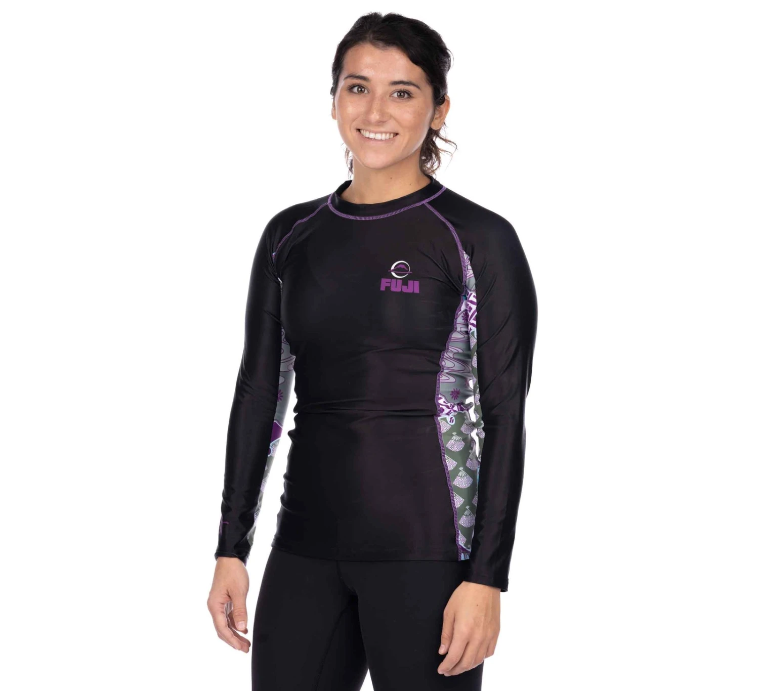 Fuji Kimono Kid's Long Sleeve Rashguard Purple 8 Fuji Kimono Kid's Long Sleeve Rashguard Purple - Image 8