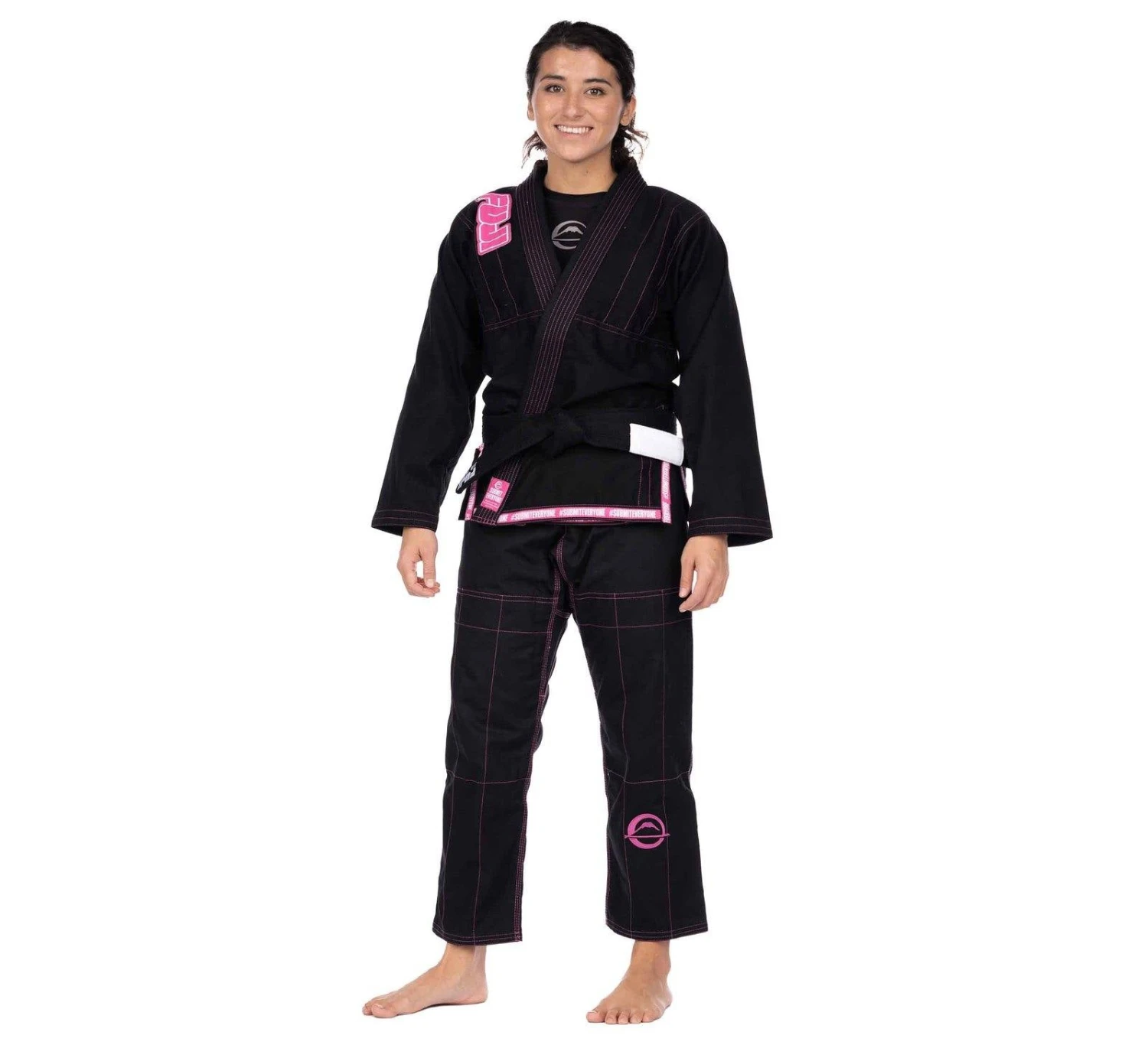 Fuji LIMITED EDITION: Submit Everyone Girl's BJJ Gi Pink 5 Fuji LIMITED EDITION: Submit Everyone Girl's BJJ Gi Pink - Image 5