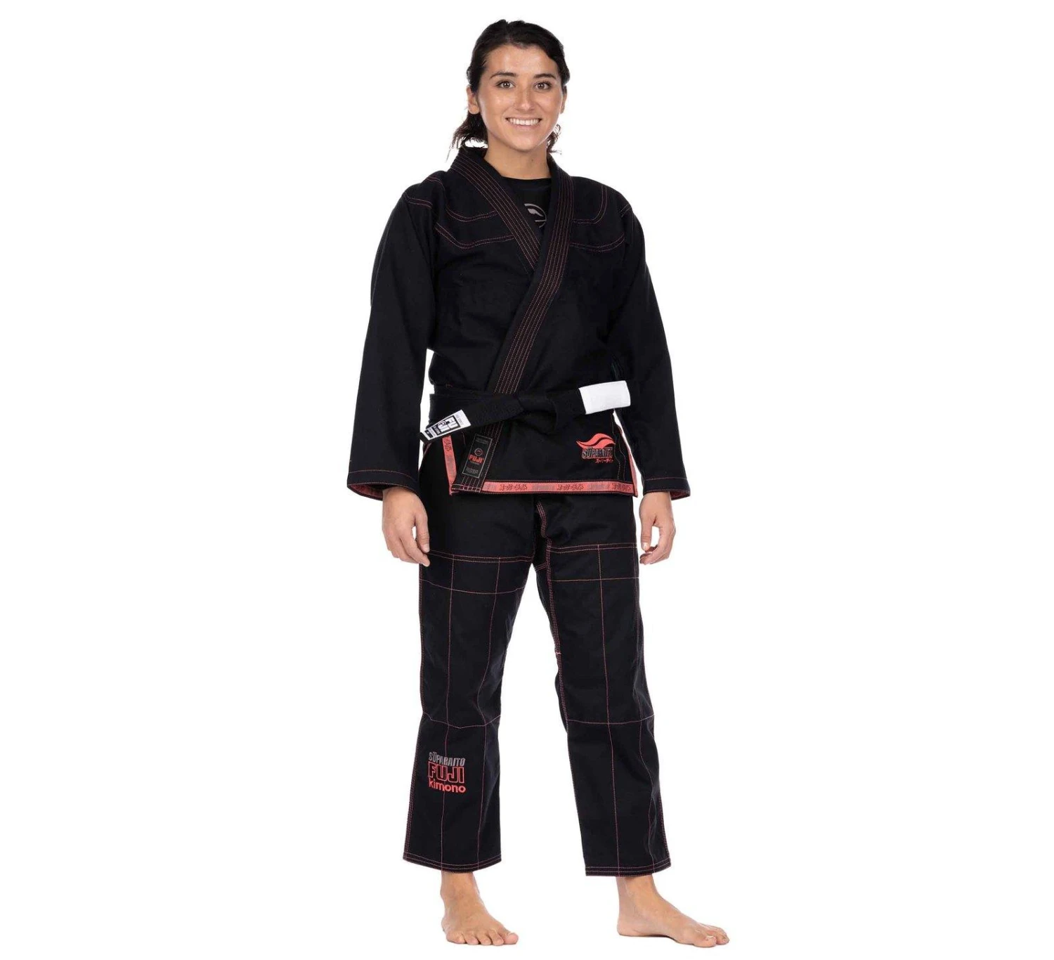 Fuji LIMITED EDITION: Suparaito Girl's BJJ Gi Pink 6 Fuji LIMITED EDITION: Suparaito Girl's BJJ Gi Pink - Image 6