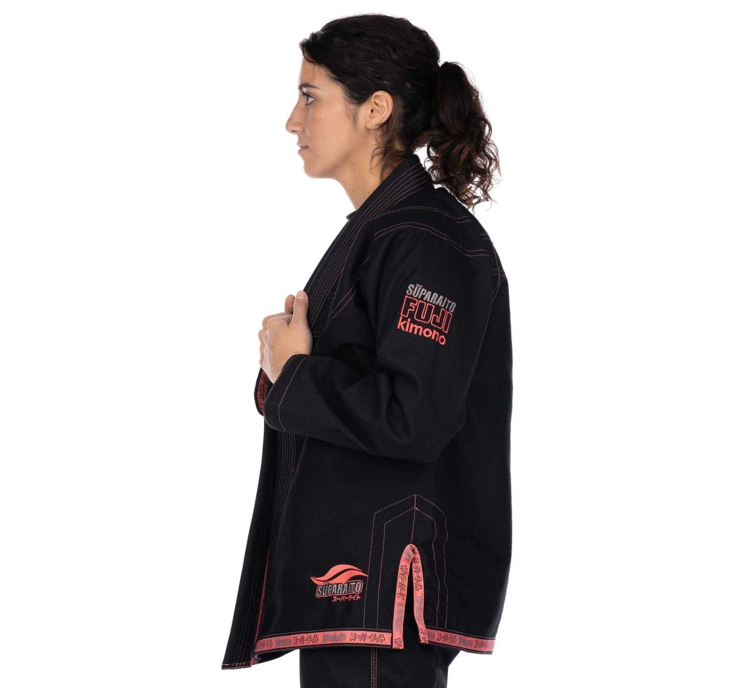 Fuji LIMITED EDITION: Suparaito Girl's BJJ Gi Pink 2 Fuji LIMITED EDITION: Suparaito Girl's BJJ Gi Pink - Image 2